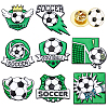 9Pcs 9 Styles Football Theme Alloy Enamel Lapel Pin Backs for Backpack Clothes JEWB-PH0001-92-1