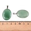 Natural Green Aventurine Pendants G-T138-207D-3