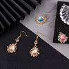 Kissitty 30Pcs 15 Colors Resin Rhinestone Pendants RESI-KS0001-14-5