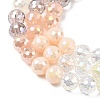 Electroplate Glass Beads Strands EGLA-D300-06-8mm-23-4