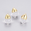 Faceted Glass Pendants GLAA-G071-01G-1