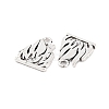 Flame Tibetan Style Alloy Pendants TIBEP-S295-40AS-RS-3