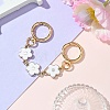 Plastic Enamel Flower Link Bag Strap FIND-YW00001-02-1