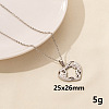 Minimalist Stainless Steel Heart Pendant Necklace for Women RX9725-7-1