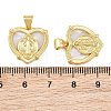 Brass Shell Pendants CU-CBA9482-05G-04-3