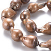 Natural Baroque Pearl Keshi Pearl Beads Strands PEAR-S021-191-3