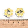 Printed Wood Beads WOOD-D289-02G-3