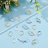  90Pcs 6 Style 304 Stainless Steel Leverback Earring Findings STAS-NB0001-60-5