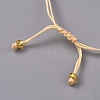 Adjustable Glass Seed Beads Braided Bead Bracelets BJEW-D442-39-3