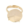 Adjustable Brass 4 Prong Ring Settings KK-K414-04B-G-2