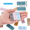 60Pcs 10 Colors Microfiber Leather Labels DIY-BY0001-14-10