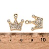 Alloy Rhinestone Pendants PALLOY-S052-03G-A-3