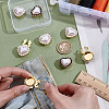 8Pcs 2 Styles Alloy Cufflinks HJEW-PH02547-3