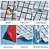 Square Adhesive Glass Cabochons Sheets AJEW-WH0324-69-4