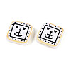 Printed Opaque Resin Beads RESI-N043-10B-3