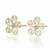 Brass Ear Studs KK-S345-272G-1