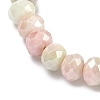 AB Color Faceted Rondelle Glass Beaded Stretch Bracelets for Women BJEW-PH01820-07-3
