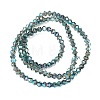 Transparent Electroplate Glass Beads Strands EGLA-A039-T3mm-UA12-2