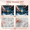 4 Sheets 11.6x8.2 Inch Stick and Stitch Embroidery Patterns DIY-WH0455-237-3