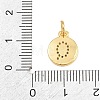 Brass Micro Pave Clear Cubic Zirconia Charms CU-CBA56CE-12G-Q-3