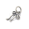925 Sterling Silver Bowknot Charms with Jump Rings STER-M021-01AS-02-2