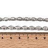 Brass Micro Pave Cubic Zirconia Geometric Tennis Necklaces NJEW-C121-02C-P-5