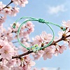 Handmade Porcelain Bead Braided Bead Bracelets WG68C1A-01-3