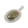 Natural Unakite Pendants G-A226-03P-03-2