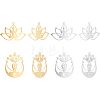 Unicraftale 8Pcs 4 Styles 201 Stainless Steel Pendants STAS-UN0033-89-1