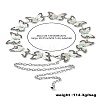 Butterfly Link Chain Waist Chains with Resin AJEW-CJC0006-02AS-8