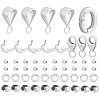 925 Sterling Silver Spring Gate Rings & Tube Bails & Lobster Claw Clasp & Open Jump Rings & Spacer Beads & Crimp Bead Cover FIND-PH0028-32-1