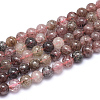 Natural Strawberry Quartz Beads Strands X-G-F364-07-8mm-1