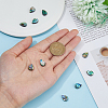 10Pcs Abalone Shell/Paua Shell Beads SSHEL-FI0001-01-3
