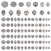 84Pcs 14 Styles Tibetan Styles Alloy Beads TIBEB-PH0061-79-1