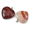 Natural Banded Agate Pendants GG-K002-12A-19-2