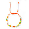 Handmade Plastic Beaded Link Bracelets CB6156-5-1