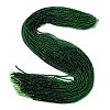 Transparent Gradient Color Glass Beads Strands GLAA-H021-01A-33-2
