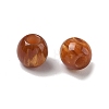 Opaque Resin European Beads RESI-F073-15-2