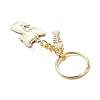 Alloy Enamel Cat Keychain KEYC-JKC01182-04-4