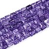 Crackle Transparent Glass Beads Strands GLAA-N062-4mm-10-1