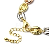 Rack Plating Brass Coffee Bean Chain Bracelet for Women RJEW-D078-08-4