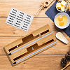 Bamboo Reusable Cling Film Slide Cutter TOOL-WH0155-43-4
