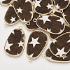 Eco-Friendly Cowhide Leather Pendants Y-FIND-N049-03G-1