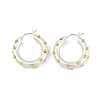 Brass Ring Hoop Earrings EJEW-Q391-22S-2