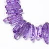 Natural Crackle Quartz Crystal Dyed Beads Strands G-I345-05I-3