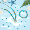 2 Strands 2 Styles Synthetic Turquoise Beads Strands G-PH0003-48D-4