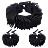 Detachable Polyester Faux Ruffle Collar for Women AJEW-WH0481-526A-1