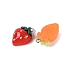 Spray Painted Opaque Resin Pendants RESI-Q232-01-2