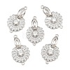SHEGRACE Brass Micro Pave Clear Cubic Zirconia Fold Over Clasps XGRQ5K726-841P-1
