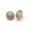 Natural Grey Agate European Large Hole Beads G-Q442-05-2